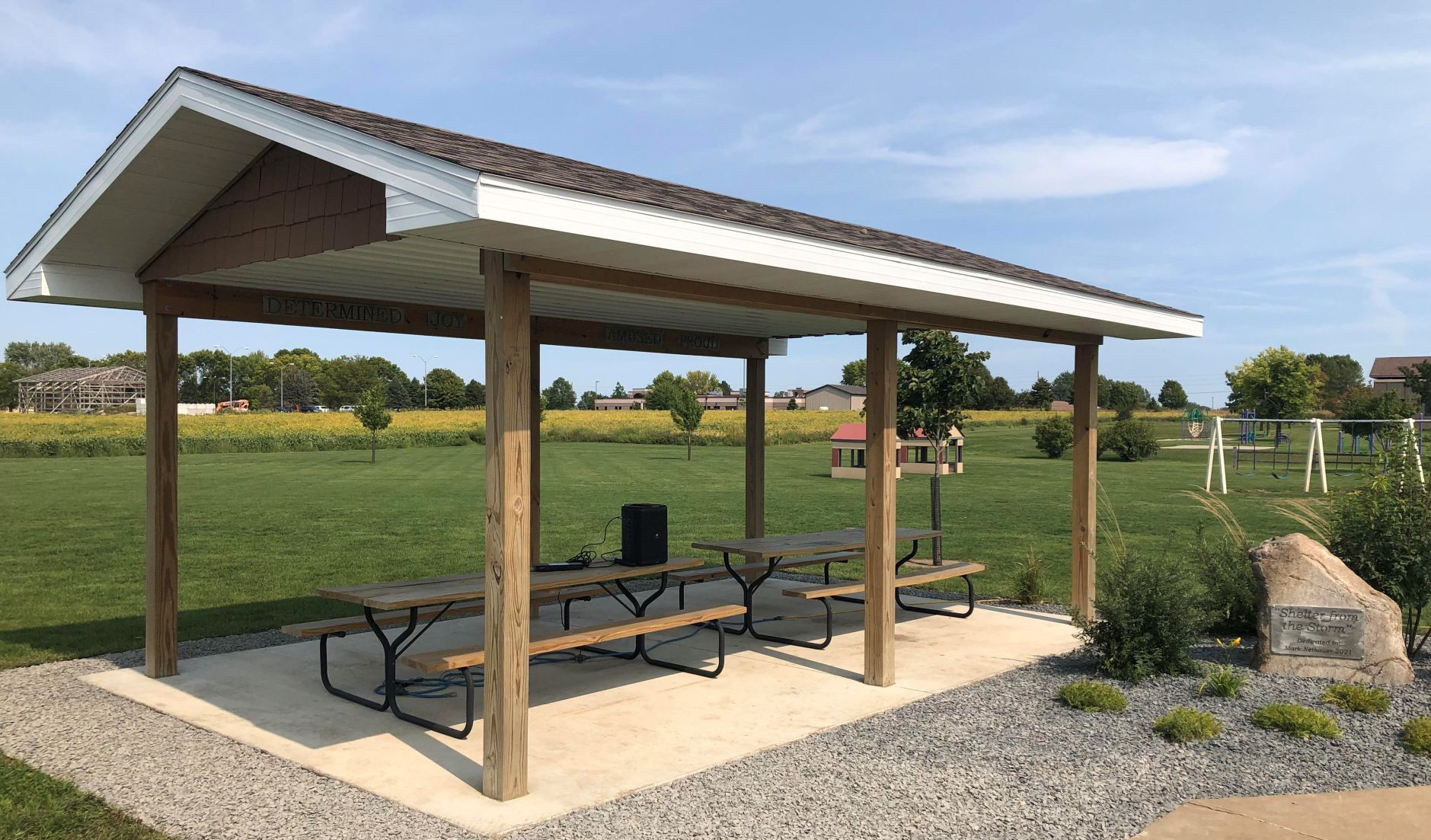 Mark Neibauer Four Oaks dedication- Shelter house